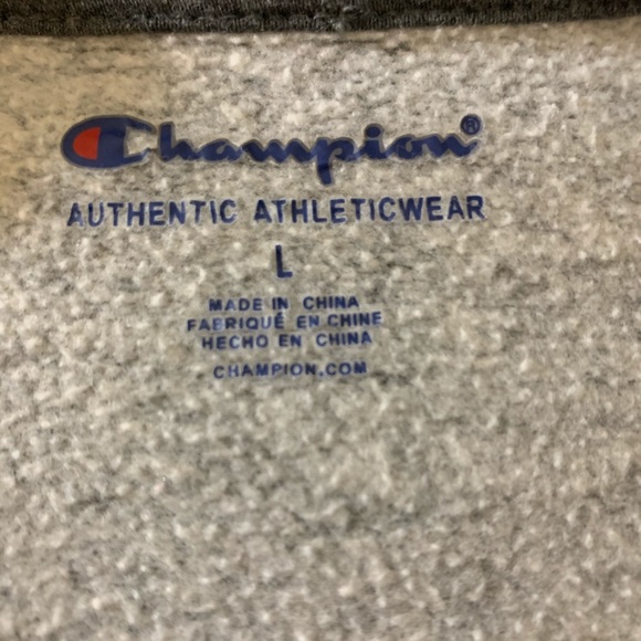 Boys Champion sweatshirt gray size large - Picture 6 of 6